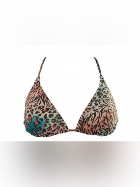 Animal Print Triangle Bikini Top | SIZE MEDIUM